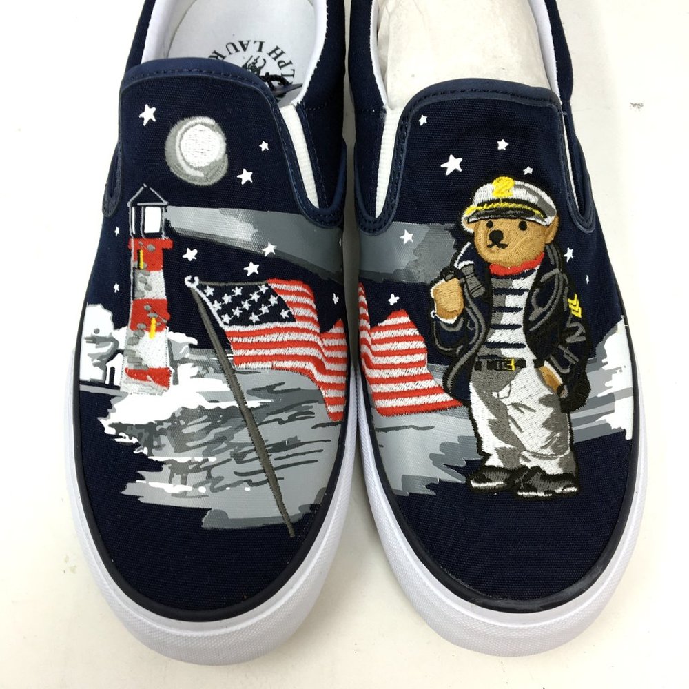 Polo Ralph Lauren Mens Thompson Bear Lights Shoes - Picture 3 of 10